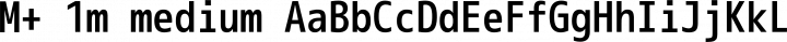 M+ 1m medium free font
