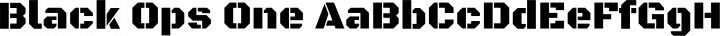 Black Ops One Regular free font