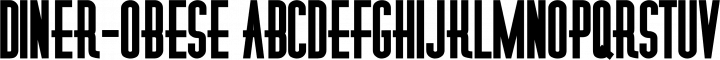 Diner-Obese Regular free font